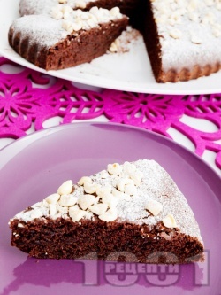Лесен какаов кекс с масло и пудра захар - снимка на рецептата